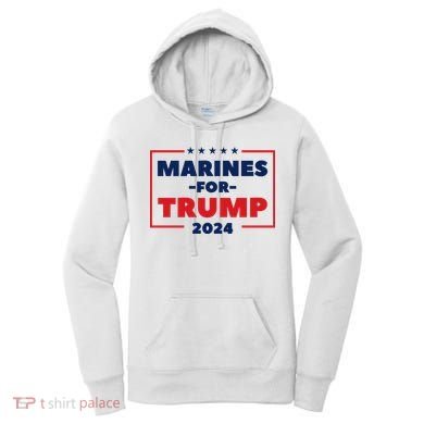 Marines For Trump 2024 Women's Hoodie