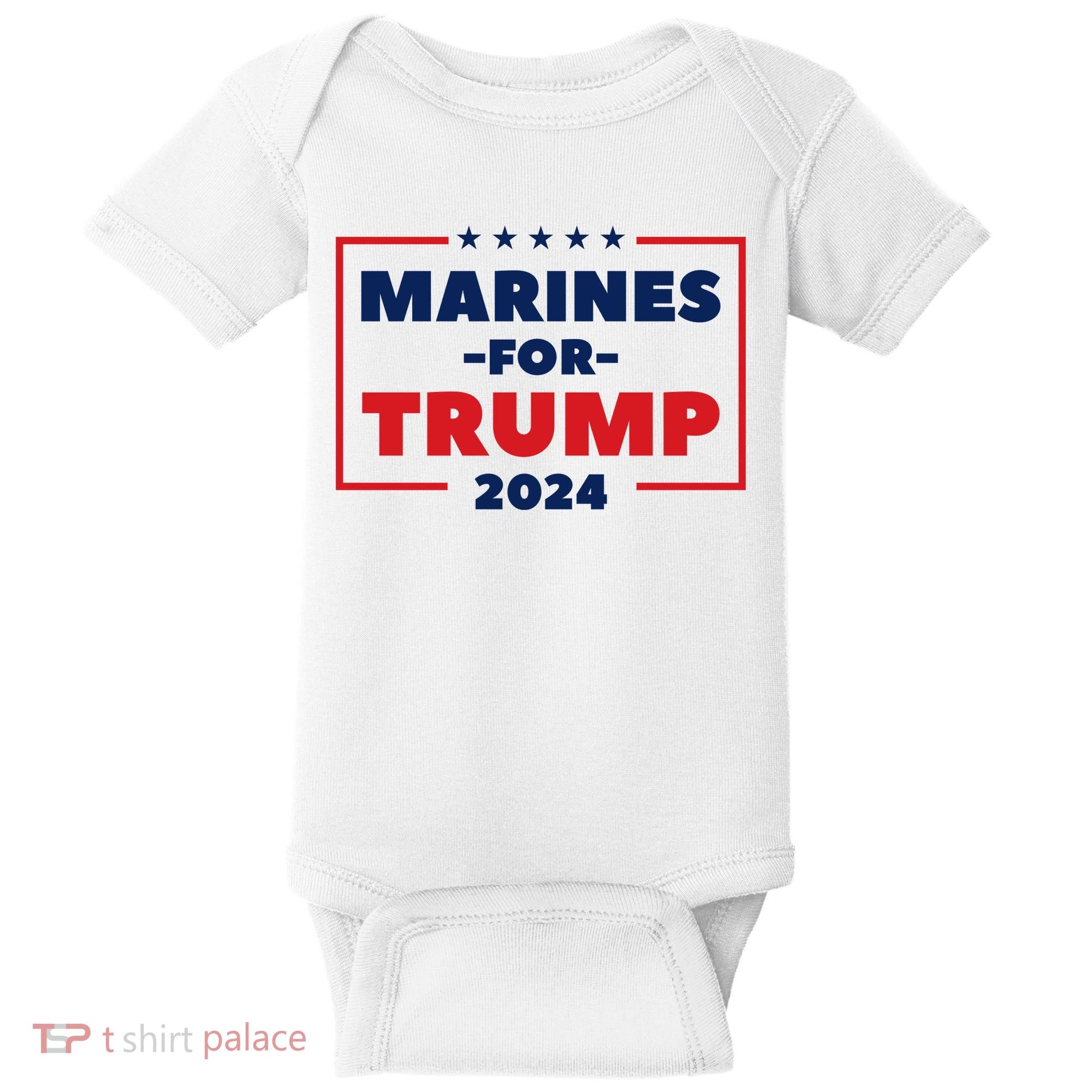 Marines For Trump 2024 Baby Bodysuit