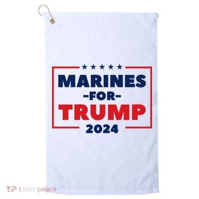 Marines For Trump 2024 Golf Towel