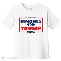 Marines For Trump 2024 Toddler T-Shirt thumb 0