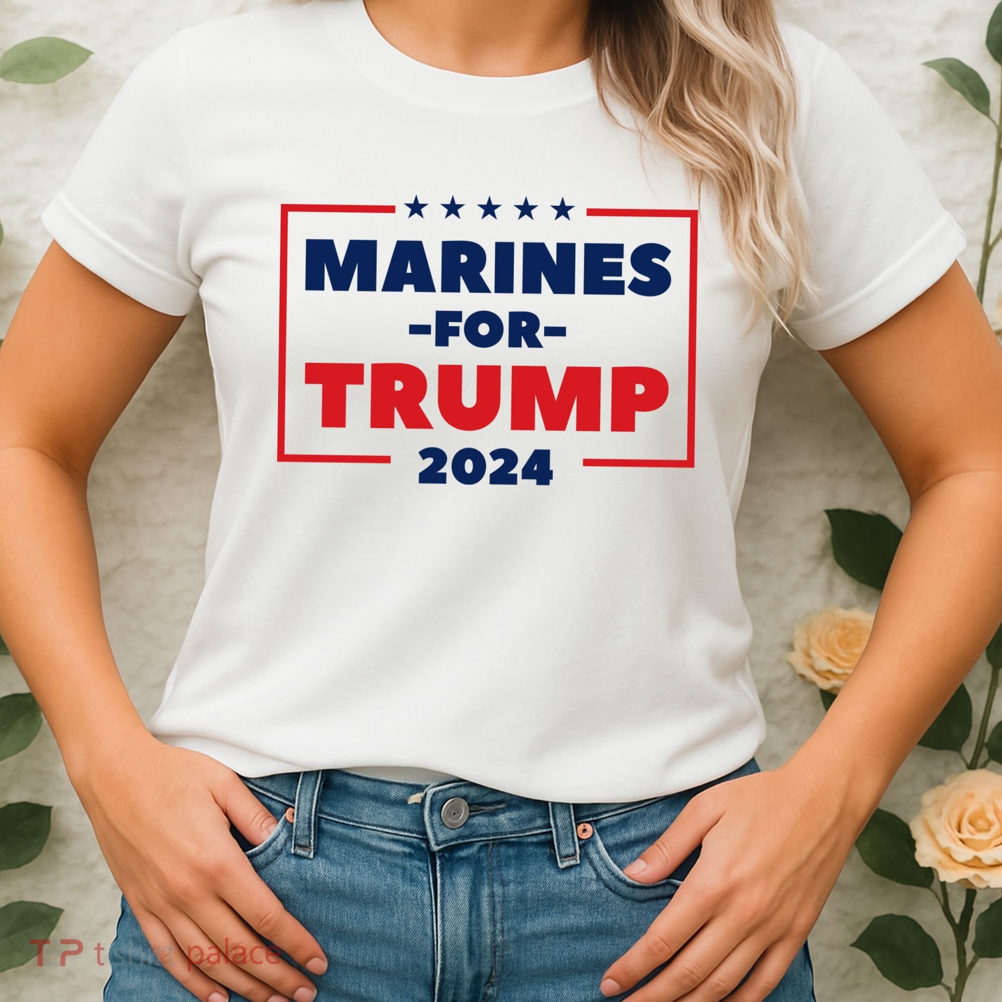 Marines For Trump 2024 Women's T-Shirt