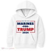 Marines For Trump 2024 Kids Hoodie thumb 0