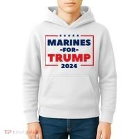 Marines For Trump 2024 Kids Hoodie thumb 4