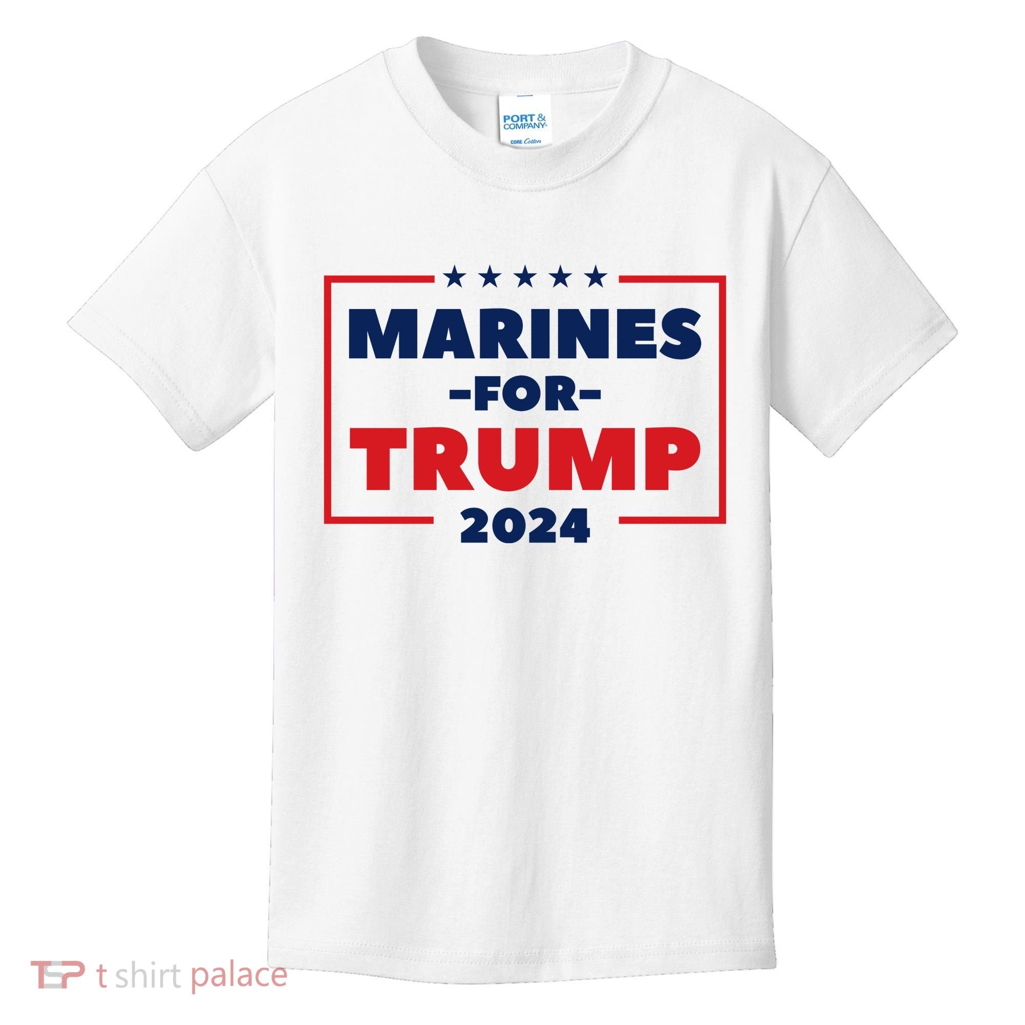 Marines For Trump 2024 Kids T-Shirt