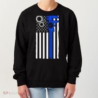 Machinist Flag Tools CNC Machine Operator Machining Women's Sweatshirt thumb 0