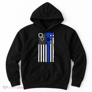 Machinist Flag Tools CNC Machine Operator Machining Hoodie