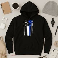 Machinist Flag Tools CNC Machine Operator Machining Hoodie thumb 3