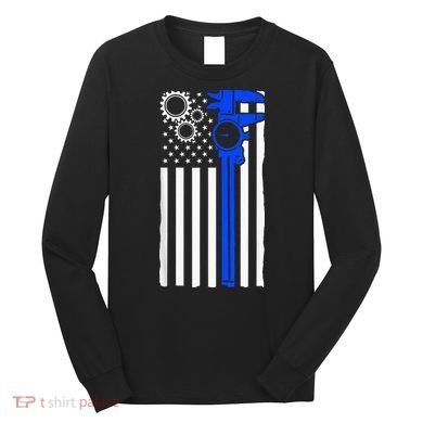 Machinist Flag Tools CNC Machine Operator Machining Long Sleeve Shirt