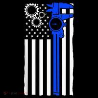 Machinist Flag Tools CNC Machine Operator Machining Long Sleeve Shirt thumb 2