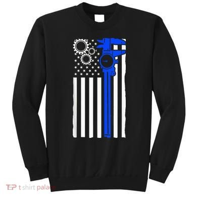 Machinist Flag Tools CNC Machine Operator Machining Sweatshirt