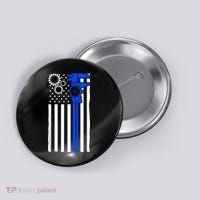 Machinist Flag Tools CNC Machine Operator Machining Button thumb 0