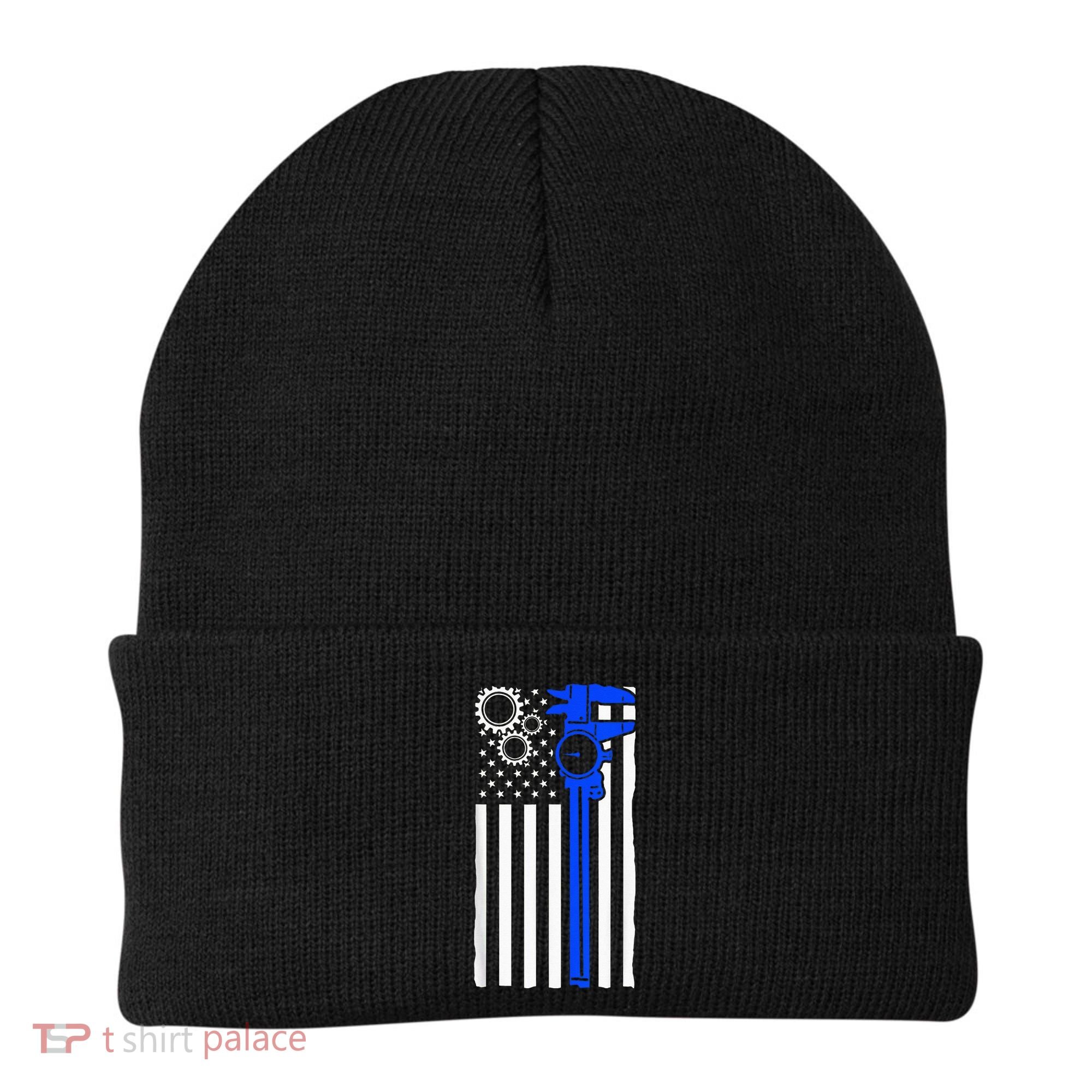 Machinist Flag Tools CNC Machine Operator Machining Beanie
