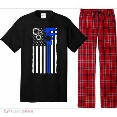 Machinist Flag Tools CNC Machine Operator Machining Pajama Set