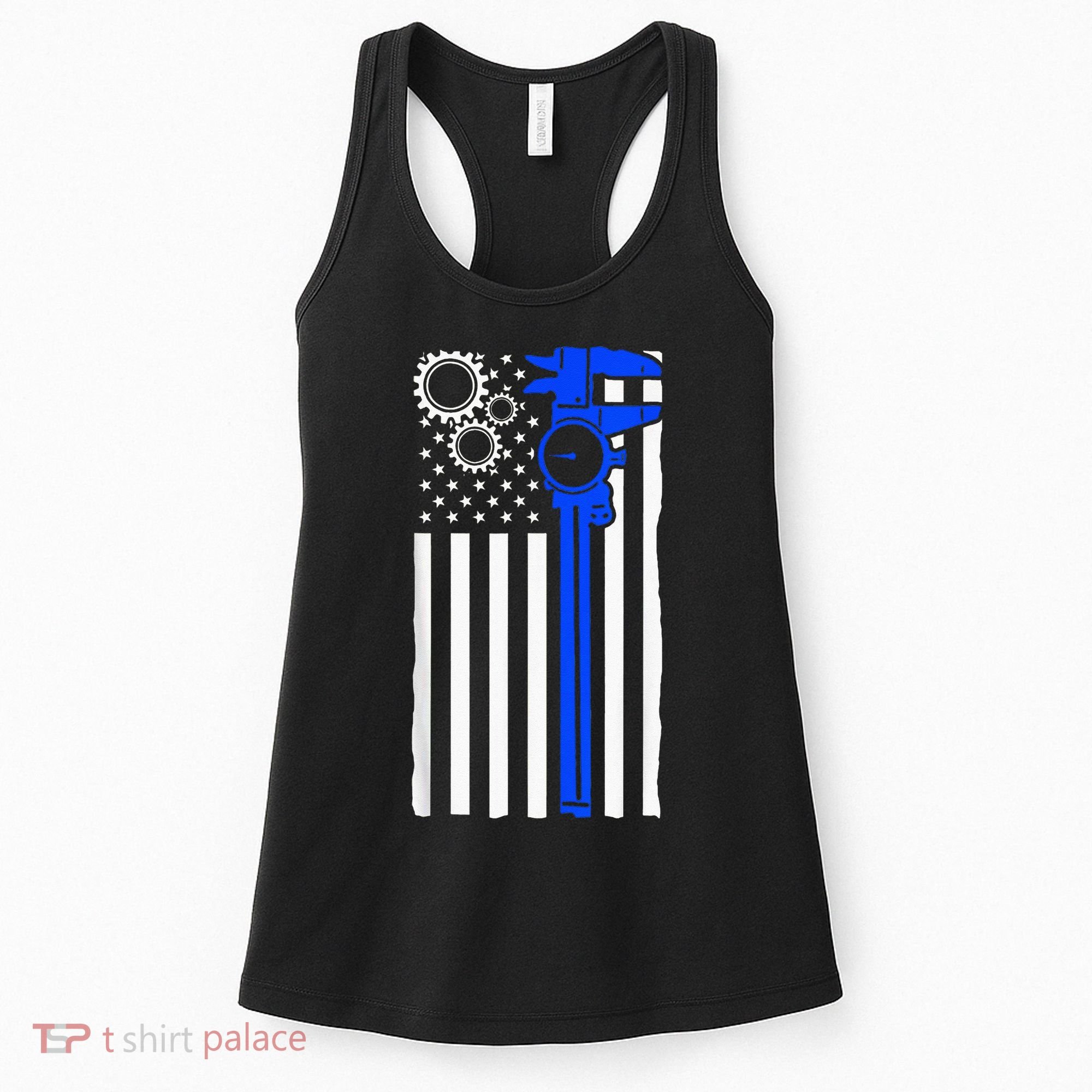 Machinist Flag Tools CNC Machine Operator Machining Women's Tank Top