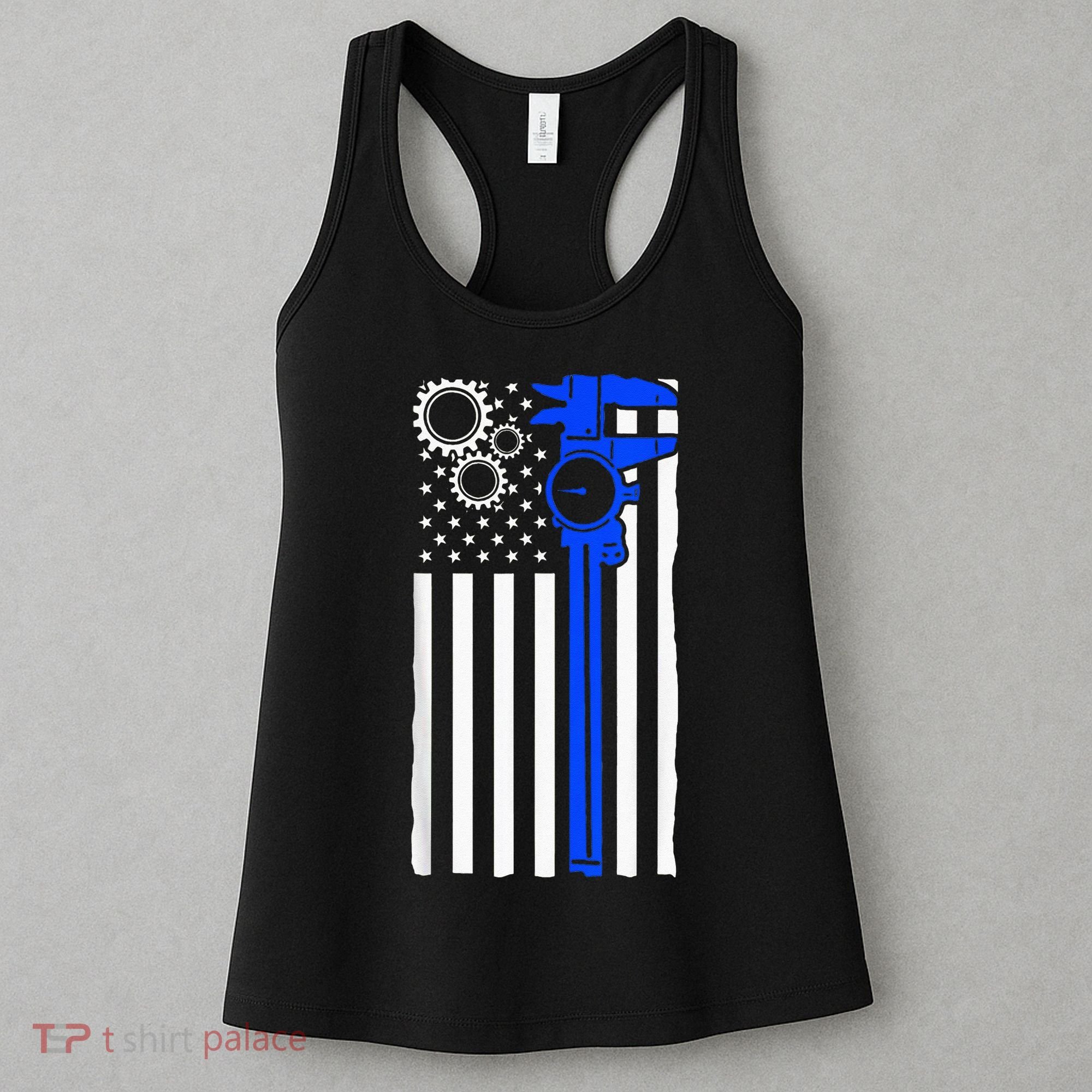 Machinist Flag Tools CNC Machine Operator Machining Women's Tank Top