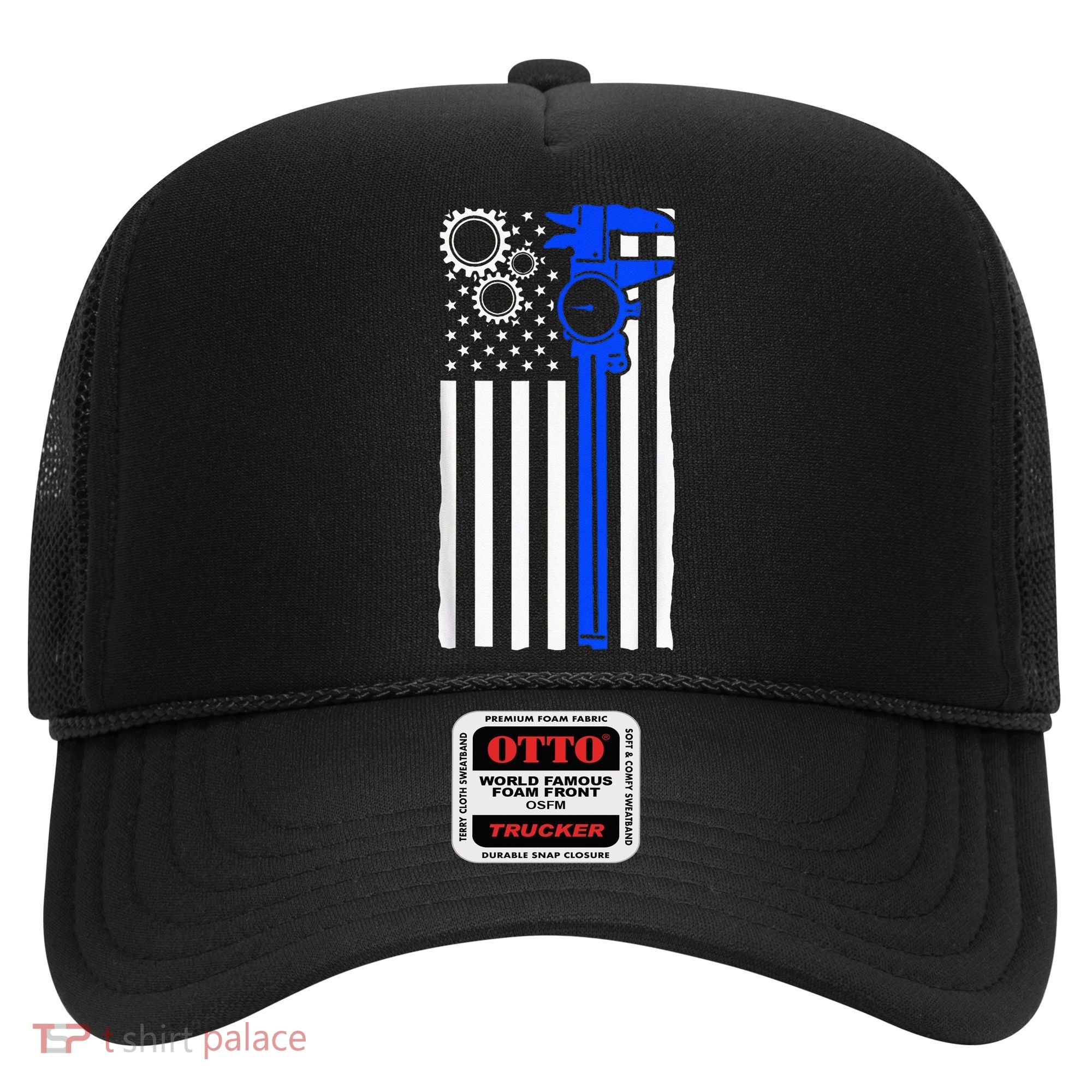 Machinist Flag Tools CNC Machine Operator Machining Hat