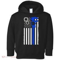 Machinist Flag Tools CNC Machine Operator Machining Toddler Hoodie thumb 0