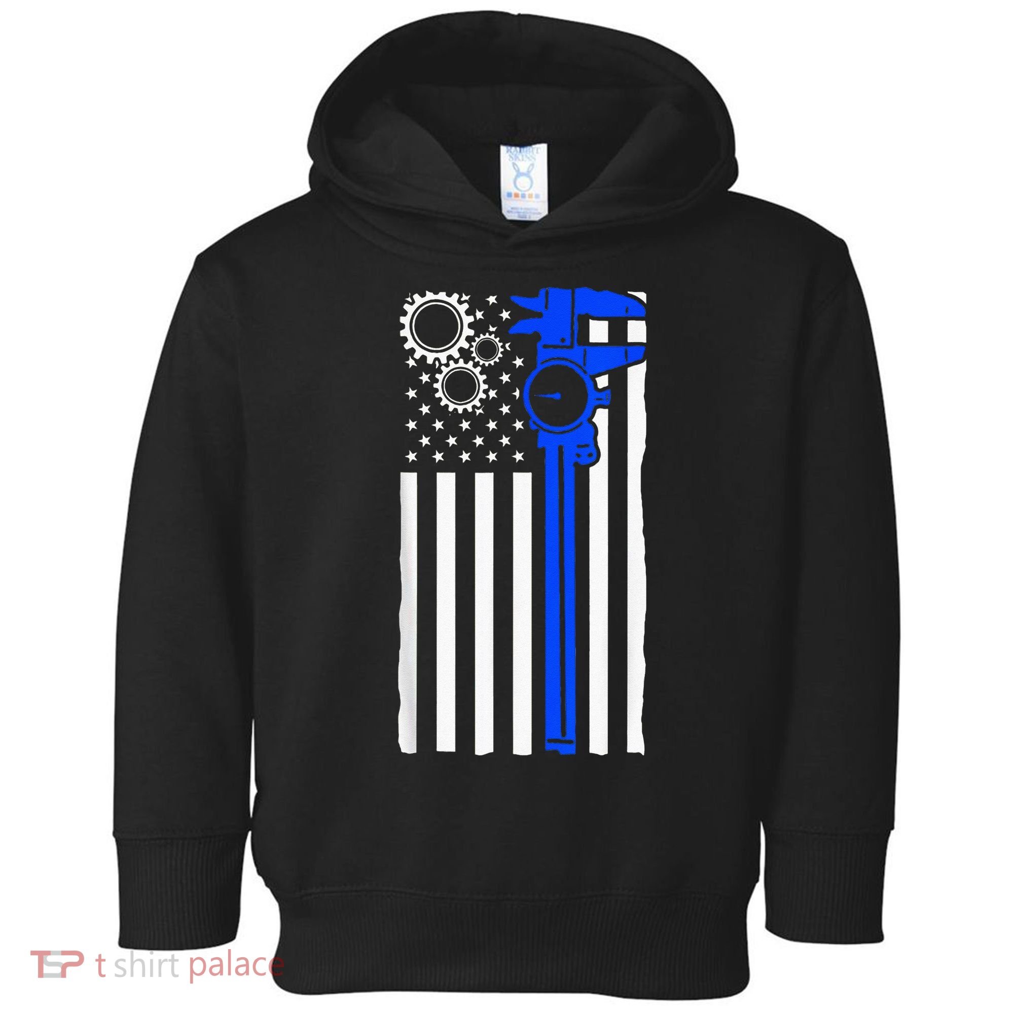 Machinist Flag Tools CNC Machine Operator Machining Toddler Hoodie