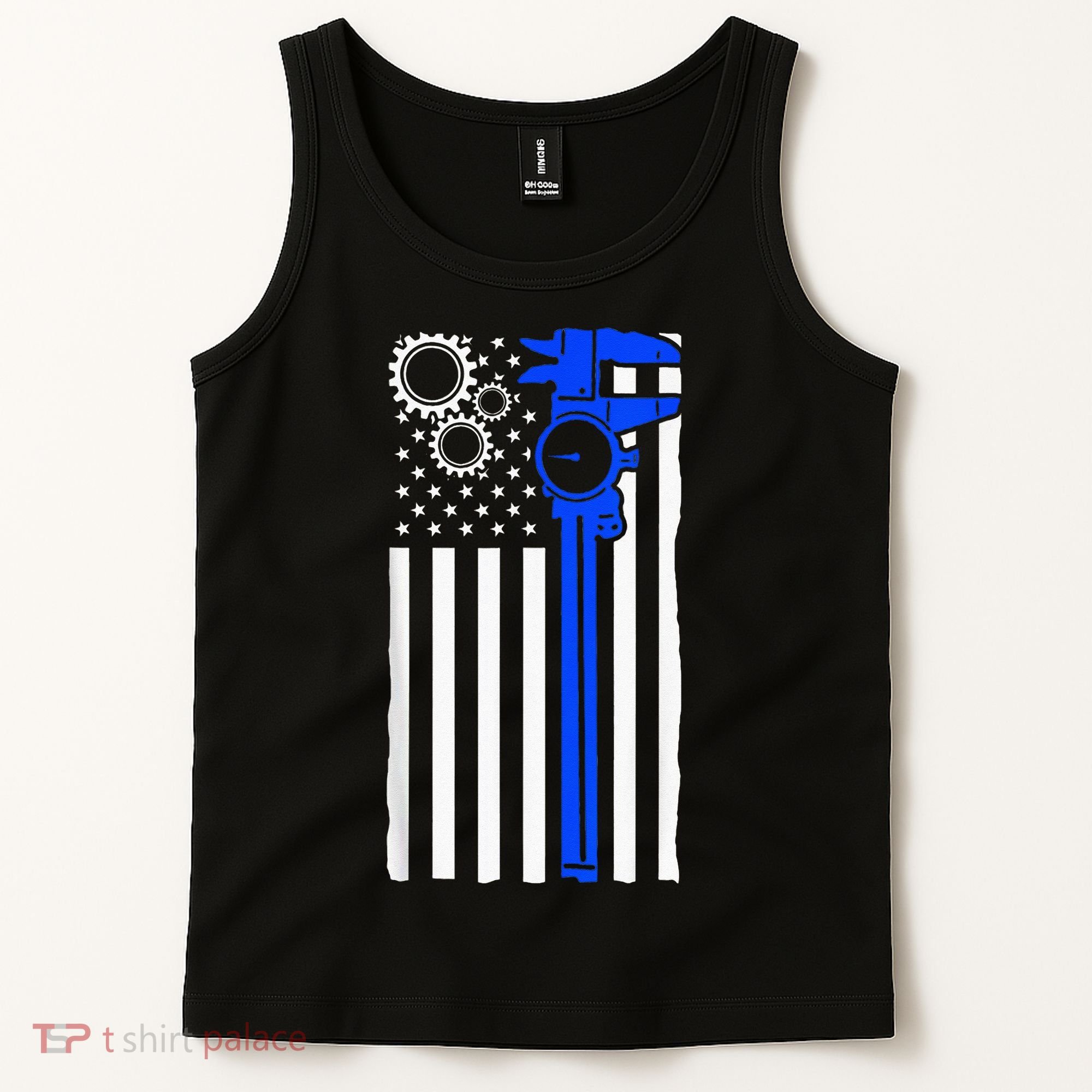 Machinist Flag Tools CNC Machine Operator Machining Tank Top