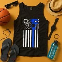Machinist Flag Tools CNC Machine Operator Machining Tank Top thumb 4