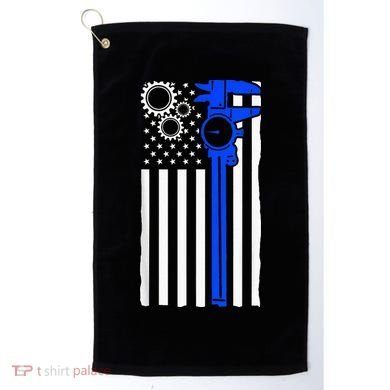 Machinist Flag Tools CNC Machine Operator Machining Golf Towel