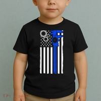 Machinist Flag Tools CNC Machine Operator Machining Toddler T-Shirt thumb 2