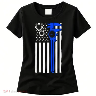 Machinist Flag Tools CNC Machine Operator Machining Women's T-Shirt