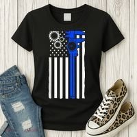 Machinist Flag Tools CNC Machine Operator Machining Women's T-Shirt thumb 3