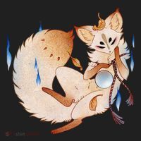 Mischievous Fox Teakitsune Yokai Kitsune Women's Sweatshirt thumb 2