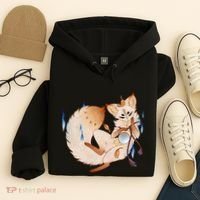 Mischievous Fox Teakitsune Yokai Kitsune Hoodie thumb 4