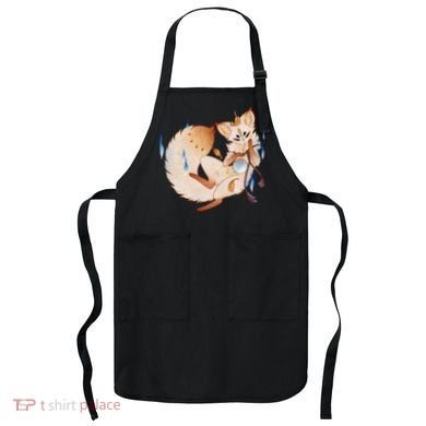 Mischievous Fox Teakitsune Yokai Kitsune Apron