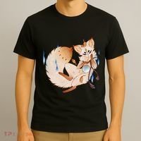 Mischievous Fox Teakitsune Yokai Kitsune T-Shirt thumb 3