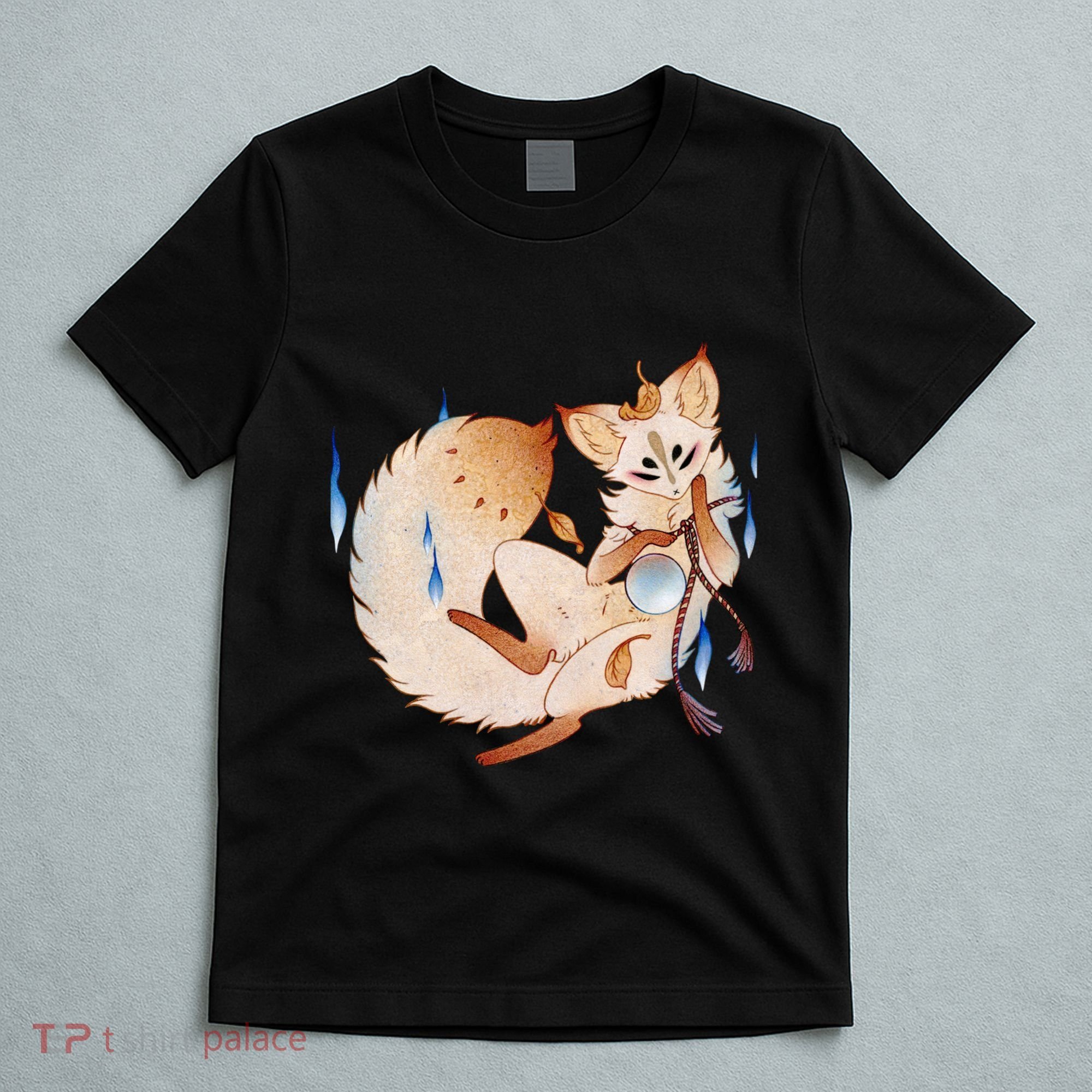Mischievous Fox Teakitsune Yokai Kitsune T-Shirt