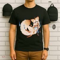 Mischievous Fox Teakitsune Yokai Kitsune T-Shirt thumb 6