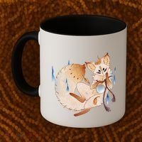 Mischievous Fox Teakitsune Yokai Kitsune Coffee Mug thumb 2