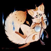 Mischievous Fox Teakitsune Yokai Kitsune Coffee Mug thumb 5