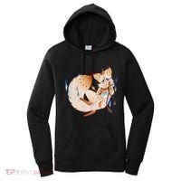 Mischievous Fox Teakitsune Yokai Kitsune Women's Hoodie thumb 0