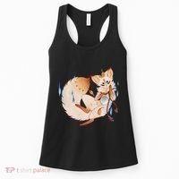 Mischievous Fox Teakitsune Yokai Kitsune Women's Tank Top thumb 0