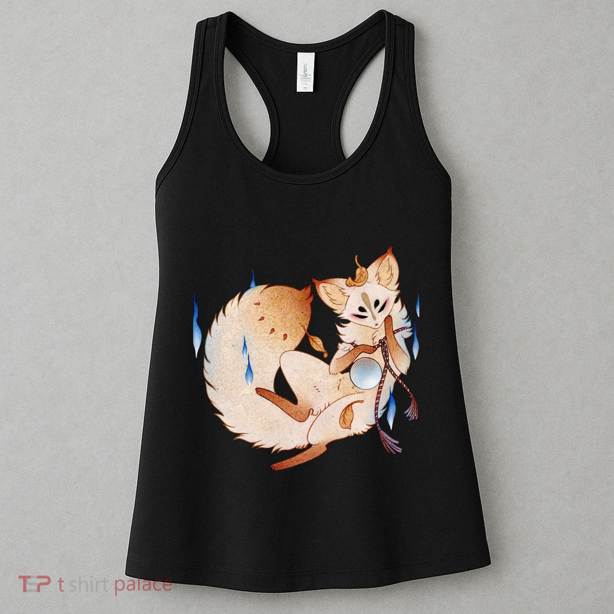 Mischievous Fox Teakitsune Yokai Kitsune Women's Tank Top