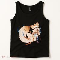 Mischievous Fox Teakitsune Yokai Kitsune Tank Top thumb 2