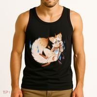 Mischievous Fox Teakitsune Yokai Kitsune Tank Top thumb 3