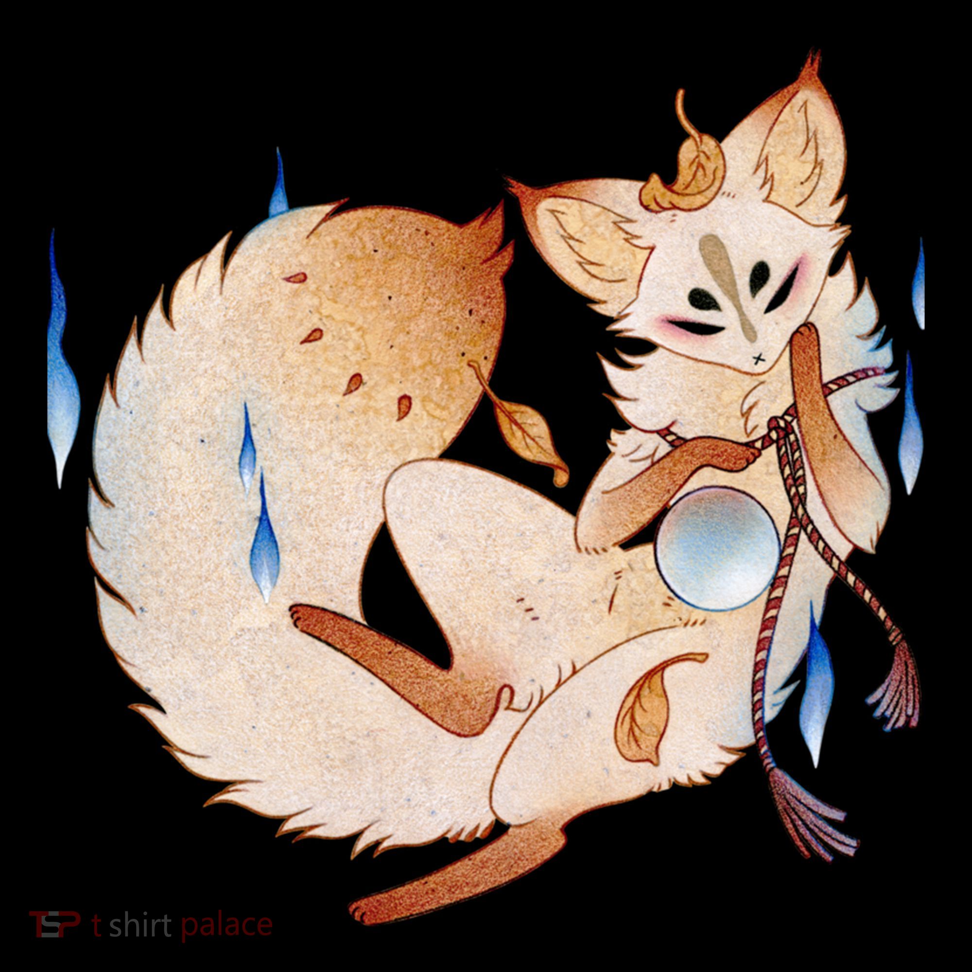 Mischievous Fox Teakitsune Yokai Kitsune Tank Top
