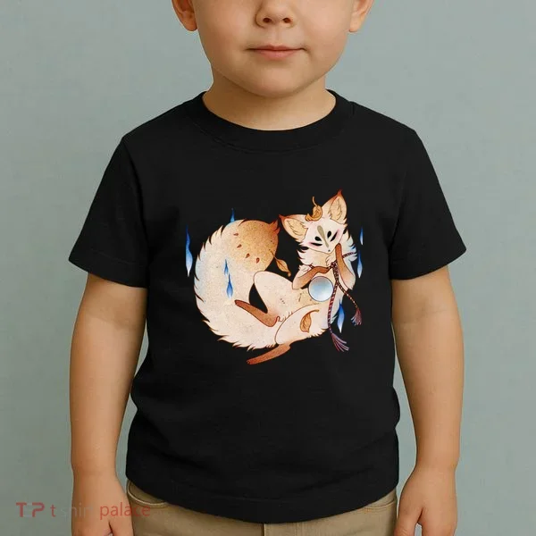 Mischievous Fox Teakitsune Yokai Kitsune Toddler T-Shirt