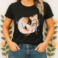 Mischievous Fox Teakitsune Yokai Kitsune Women's T-Shirt thumb 2