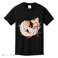 Mischievous Fox Teakitsune Yokai Kitsune Kids T-Shirt thumb 0