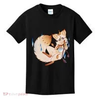 Mischievous Fox Teakitsune Yokai Kitsune Kids T-Shirt thumb 0