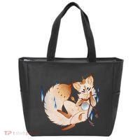 Mischievous Fox Teakitsune Yokai Kitsune Tote Bag thumb 0