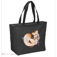 Mischievous Fox Teakitsune Yokai Kitsune Tote Bag thumb 2