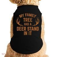 My Family Tree Has A Deer Stand In It Hunting Doggie Tank thumb 0
