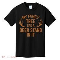 My Family Tree Has A Deer Stand In It Hunting Kids T-Shirt thumb 0